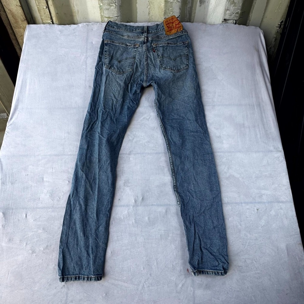 Levi's 510 Jeans Womens 29x32 Blue Denim Faded Distressed 5 Pockets Streetwear